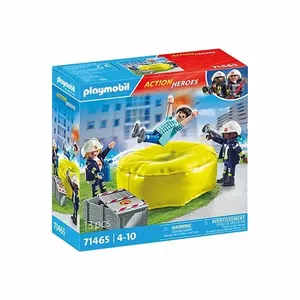 Bombeiro Com Colchão De Ar - Playmobil Action Heroes 71465