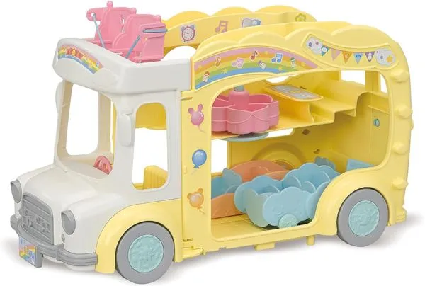 Sylvanian Families - Ônibus Arco-­íris Jardim Jardim da Infância