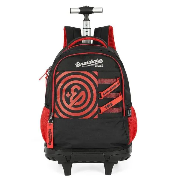 Mochila de Rodinhas Com Alça Luxcel By Enaldinho Vermelho Único