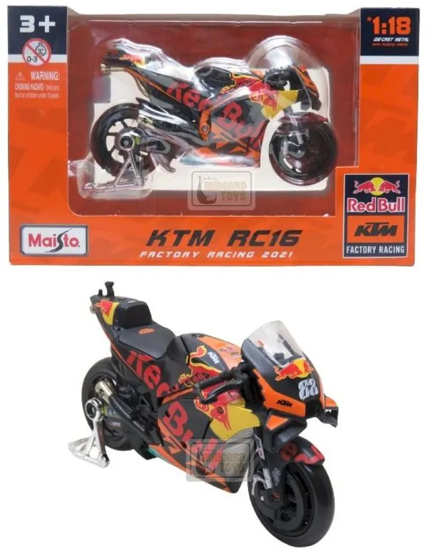 KTM RC16 2021 - Miguel Oliveira #88 - Red Bull KTM Factory Racing - Moto GP - 1/18 - Maisto