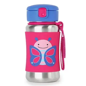 Garrafa Térmica de Aço Inox Zoo Borboleta Skip Hop Rosa Único