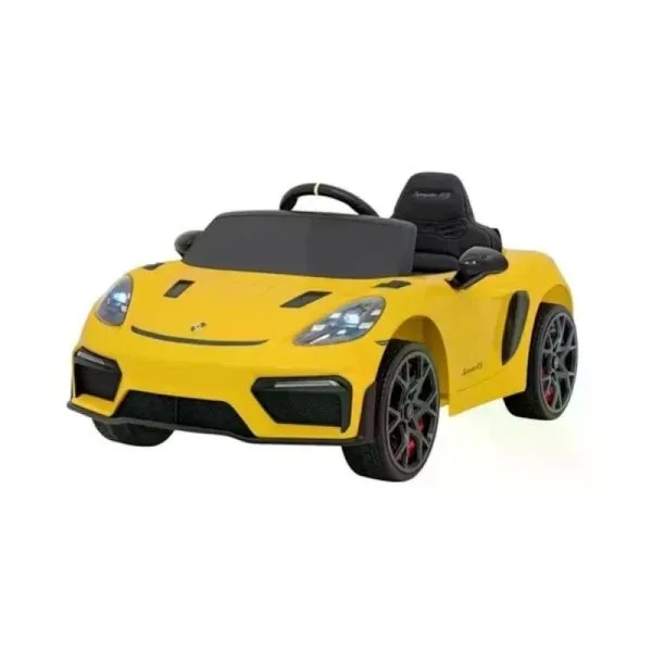 Carro Elétrico Infantil Porsche Spyder 718 Rs 12v Amarelo Bel