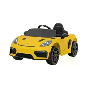 Carro Elétrico Infantil Porsche Spyder 718 Rs 12v Amarelo Bel