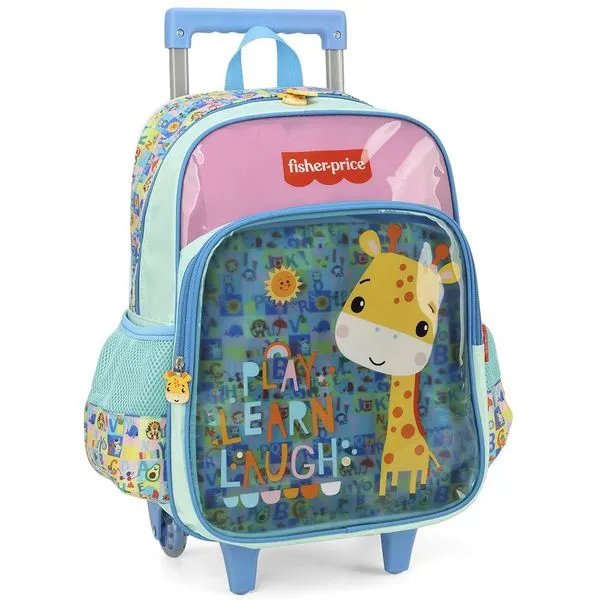 Mochila de Rodinhas Sem Alça Luxcel Fisher-Price Turquesa Único