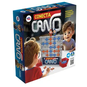 Jogo Conecta Cano Competição Estratégia Dinâmico Divertido