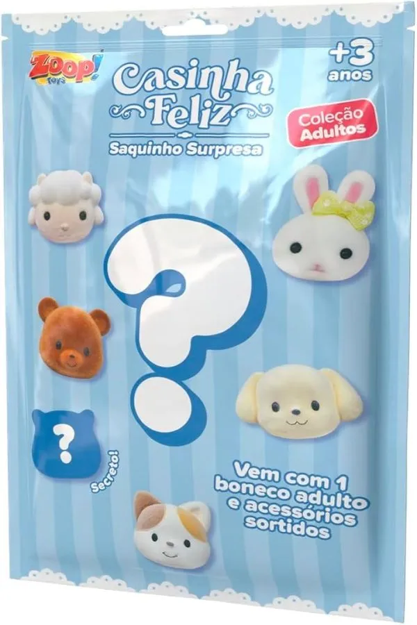 Casinha Feliz - Saquinho Surpresa G Coleção Adultos Zp01412 - Zoop Toys