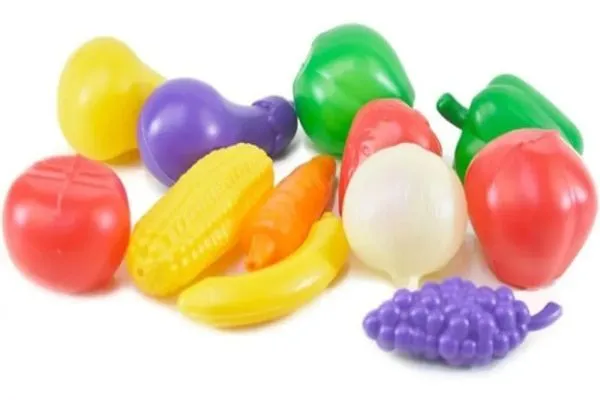 Kit Cozinha Frutas Legumes Brinquedo Infantil Feira Mercado