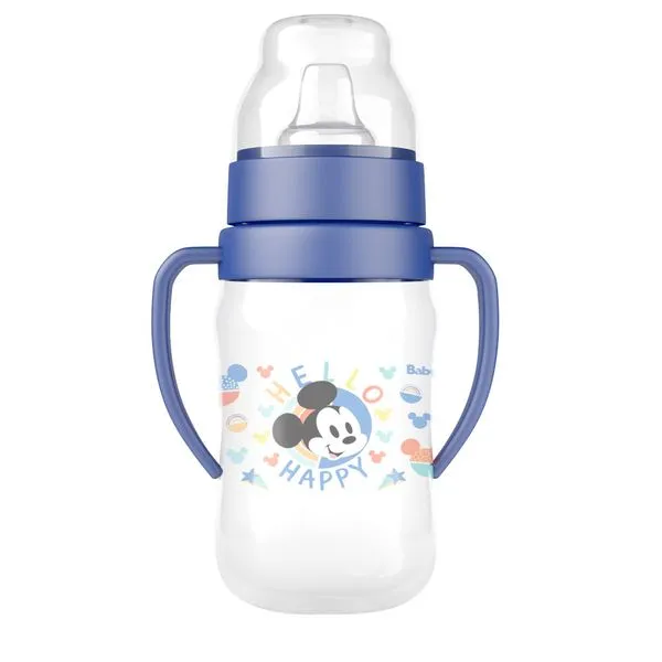 Super Copo Treinamento 300ml C/ Alça e Bico Flexível Mickey Disney BabyGo