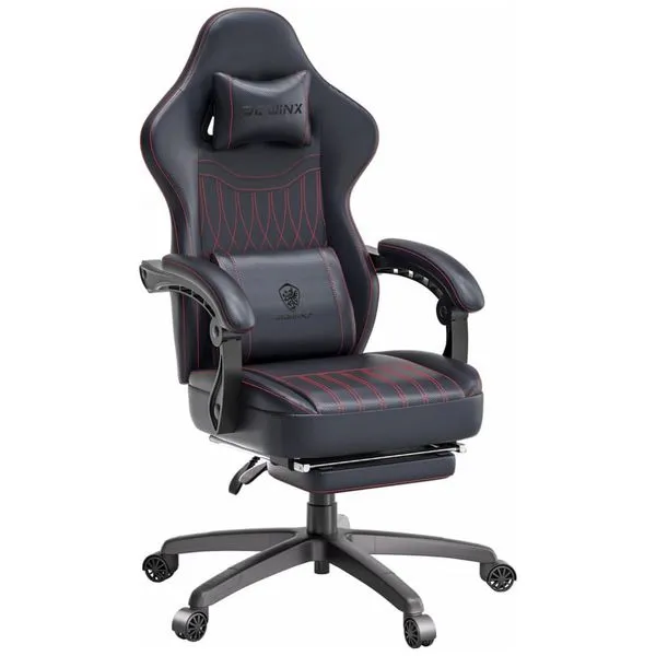 Cadeira Gamer Ergonômica com Apoio para Lombar e Cabeça, Dowinx, Branco