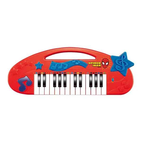 Instrumento Musical de Brinquedo - Teclado Musical - Homem Aranha - Toyng