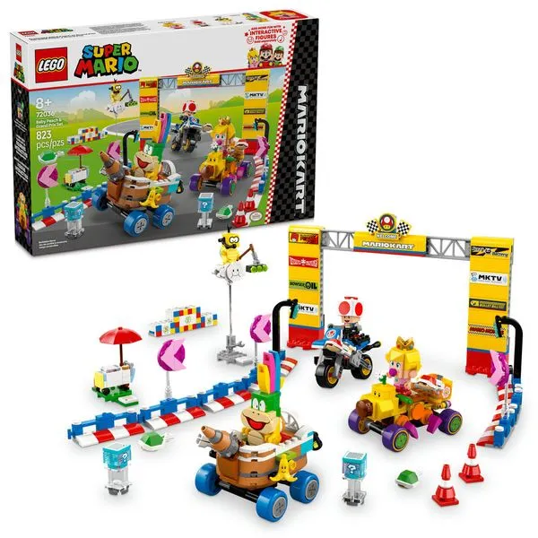 LEGO - Super Mario - Mario Kart – Conjunto Bebê Peach e Grande Prémio - 72036