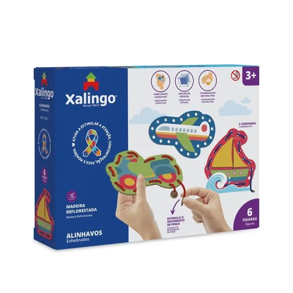 Brinquedo Infantil Alinhavos Transportes Xalingo - 12321
