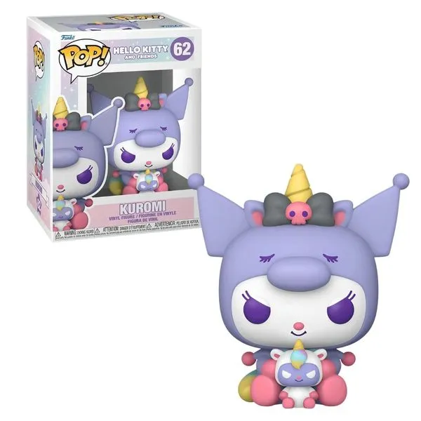 Boneco Colecionável Funko Pop Hello Kitty E Amigos Kuromi #62