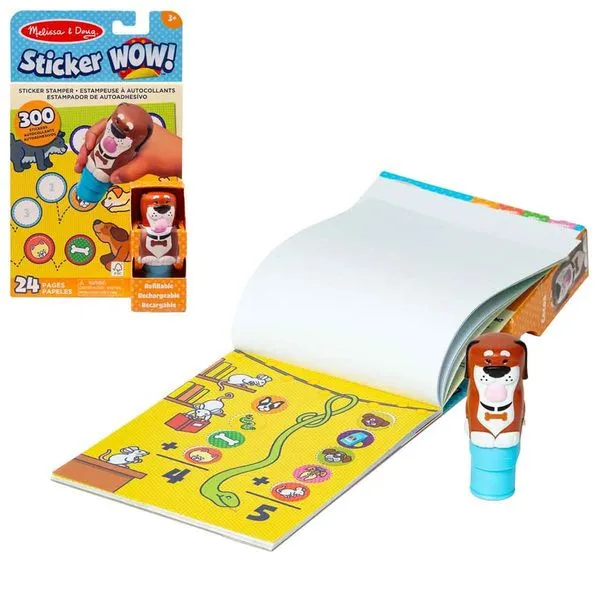 Conjunto de Carimbo e Caderno - Melissa & Doug - Cachorro - Sunny