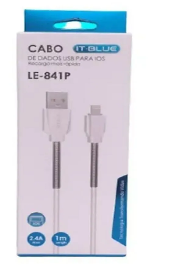 Cabo Celular Usb Dados Carregador 2.0 para ios Mola Reforçado