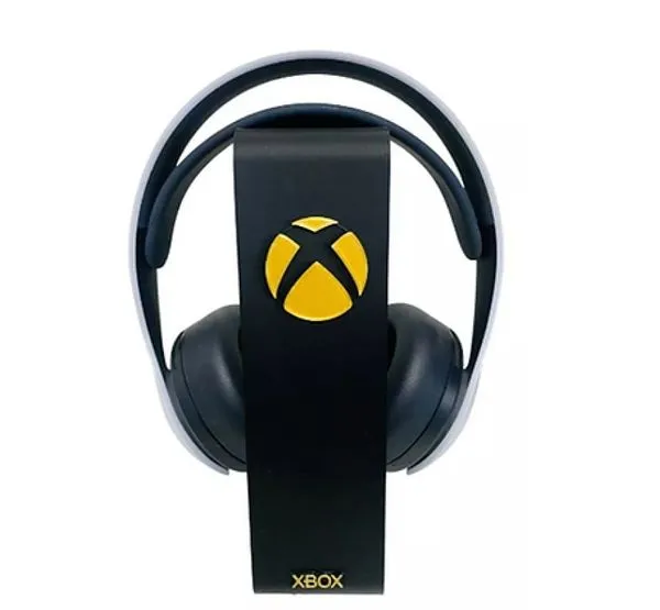 Headset Gamer Suporte Fone de Ouvido para Video Game Xbox Logo Gold