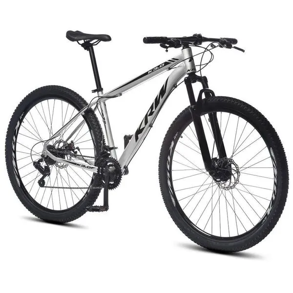 Bicicleta Aro 29 Krw Alumínio 24 Vel Freio A Disco X52 Cor:prata/preto;tamanho Quadro:15.5