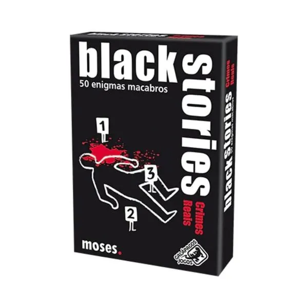 Histórias Sinistras (Black Stories) Crimes Reais - Jogo Cartas - Galápagos