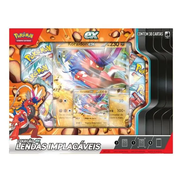 POKEMON TCG - KORAINDON EX BOX LENDAS IMPLACÁVEIS - COPAG