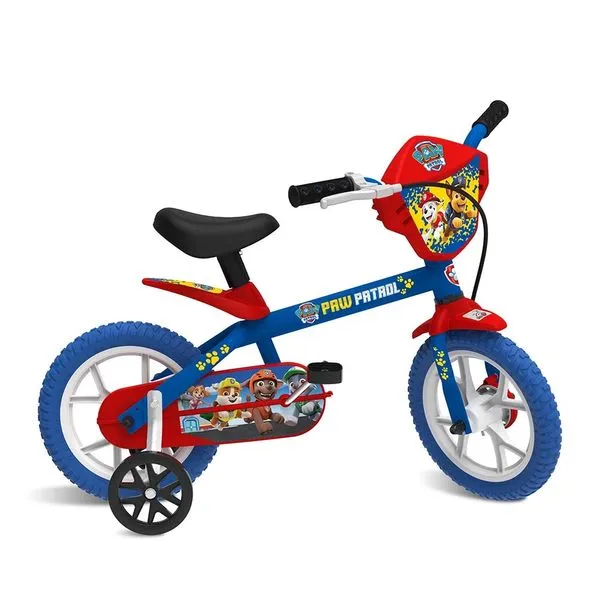 Bicicleta 12" Bandeirante Patrulha Canina Azul,Vermelho Bicicleta Aro 12 - Patrulha Canina - Bandeirante