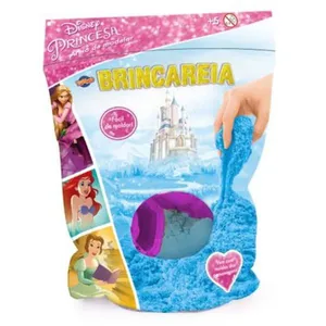 Conjunto Areia de Modelar - Princesas Disney - Saquinho com Moldes dos Personagens - Toyng