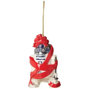 Enfeite de Natal Lenox Star Wars R2-D2 Porcelana Ivory 5,7x5,7x9,5 cm