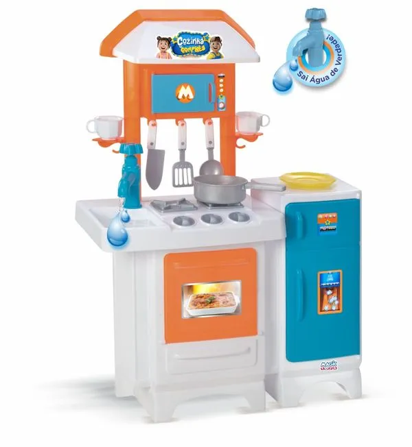 Cozinha Infantil Completa Azul com Água - Magic Toys