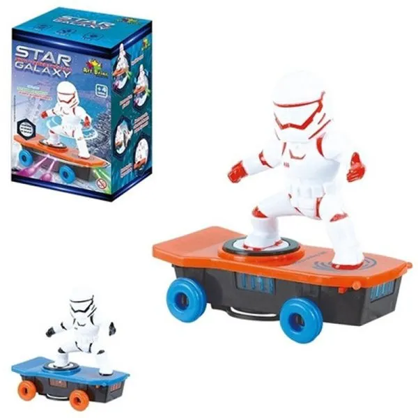 Brinquedo Robô Espacial Radical com Skate - Art Brink