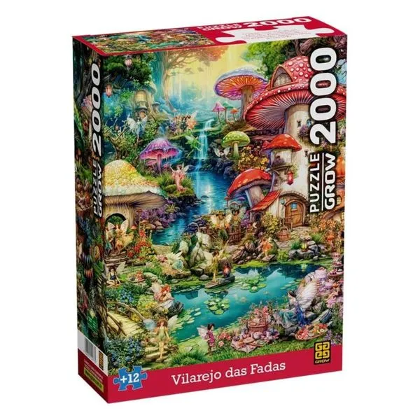 Quebra-cabeça - 2000 peças - Vilarejo das Fadas