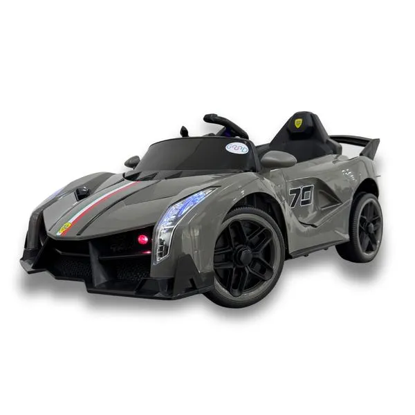 Carrinho Elétrico Infantil 12V Veneno S. Sport Cinza