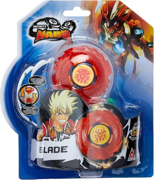 Pião de Batalha Infinity Nado Blade Vermelho - Candide