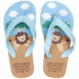Sandália Praiana Kids Azul Leão Masculino Pimpolho 29/30