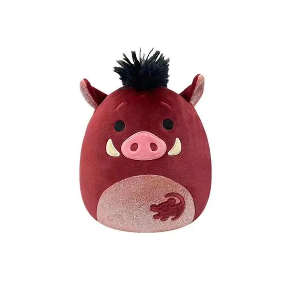 Pelúcia Squishmallows Pumba O Rei Leão Sunny 4173 – Bicho Fofo e Macio Colecionável para Crianças e Fãs da Disney