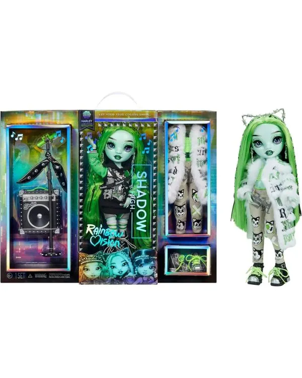 Boneca Vision Rainbow Shadow High Coleção Original 1magnus Verde