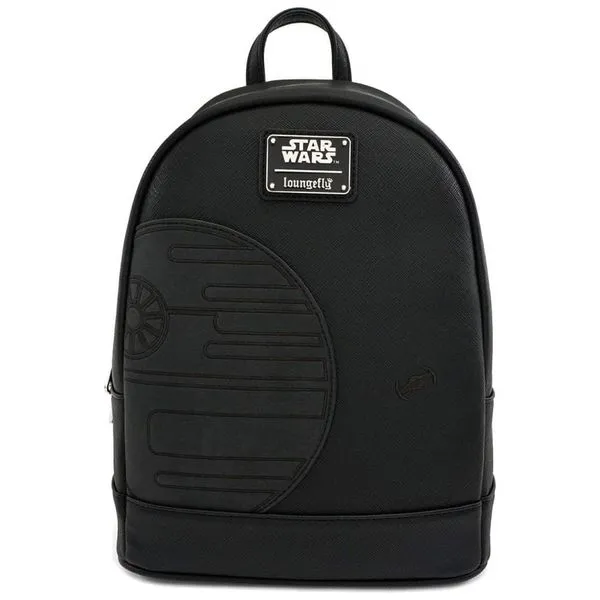 Mochila Escolar Infantil Loungefly Disney Star Wars para Crianças a Partir de 12 Anos, Preta 110v