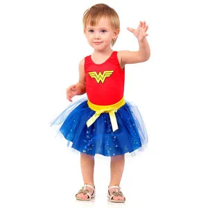 Fantasia Bebê - Dress Up - DC Comics - Liga da Justiça - Mulher Maravilha - Sulamericana - P