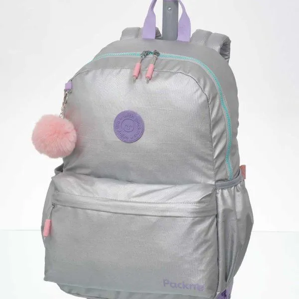 Mochila Carrinho Tubo Com Alças Prata