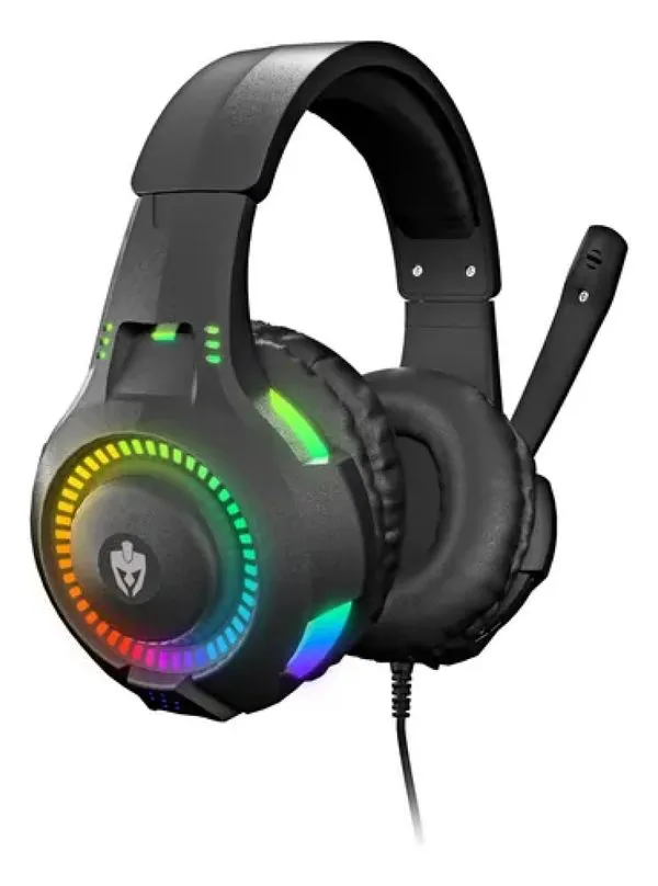 Fone de Ouvido com Fio Headset Gamer Usb Evolut Rgb Led Eg-307