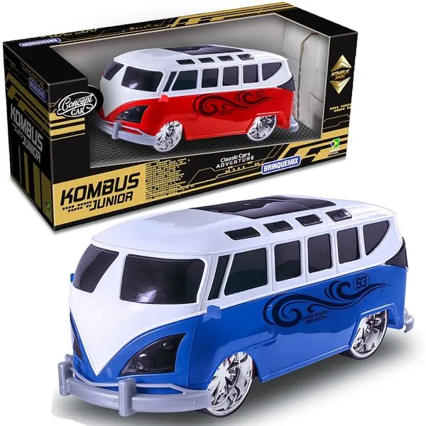Perua de Brinquedo Esportiva Carrinho de 20cm Roda Livre Brinquedo Clássico