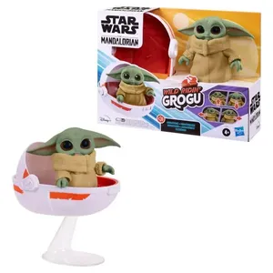 Star Wars Mandalorian Baby Yoda Grogu Wild Ridin Animatrónico C/ 25 Sons e Movimentos - Hasbro