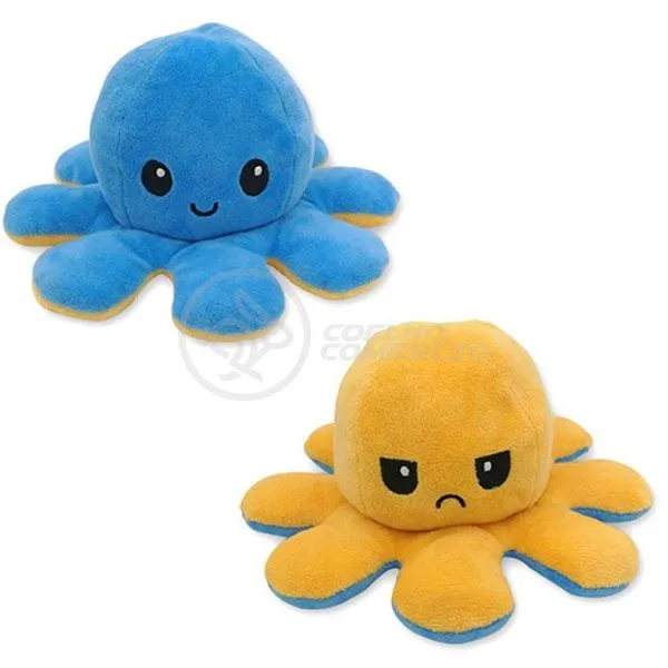 Polvo Do Humor Reversível Duas Faces/Cores Azul/Vermelho
