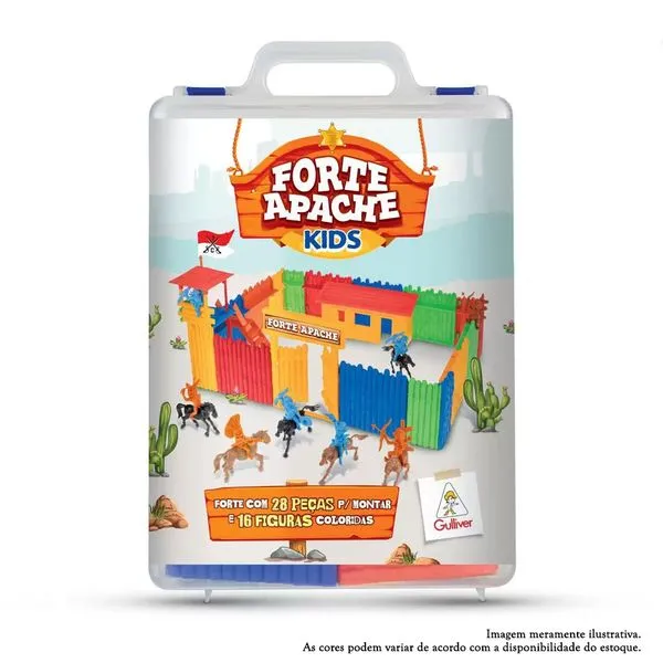 Forte Apache - Kids Batalha Infantil - 28 Peças - Maleta - Gulliver