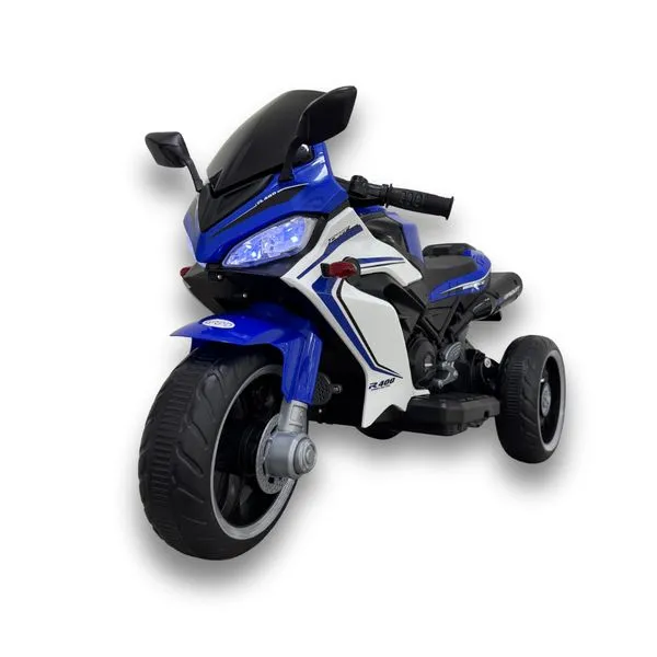 Moto Elétrica Infantil 6V Hyper Speed Azul