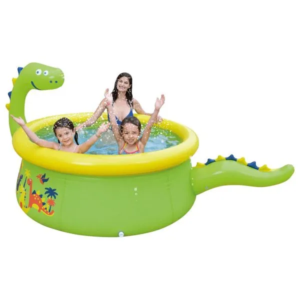 Piscina Inflável - Dinossauro 3d - 1400L - Verde - Jilong