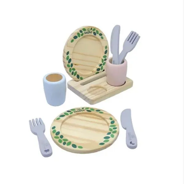 Kit de Refeição e Utensílios Prato Copo Coleção Comidinhas