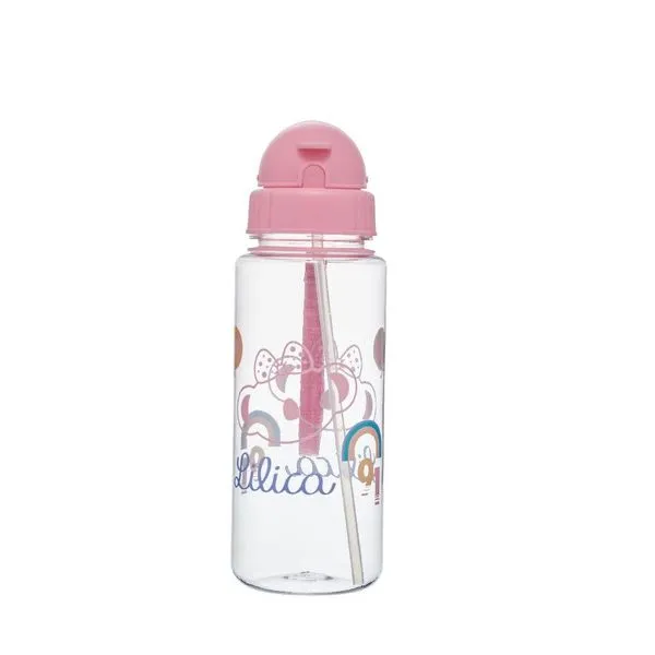 Garrafa Com Canudo Pacific LovIt Lilica Ripilica Glimmer Único