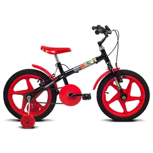 Bicicleta Rock - Aro 16 - Preto e Vermelha - Verden Bikes