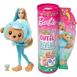 Boneca Barbie Cutie Reveal Color 10 surpresas Original 1magnus Azul