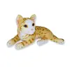 Gato de Pelúcia Deitado Amarelo Mochi Fofy Toys Super Fofo e Macio para Presentear ou Decorar