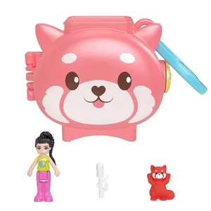 Playset E Mini Bonecas - Polly Pocket - Estojo Mini Mundo Dos Bichinhos Surpresa - Mattel